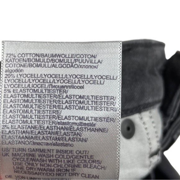 NYDJ Sheri Slim Side Stripe Jeans Black & Grey Size 4 New - Picture 9 of 9